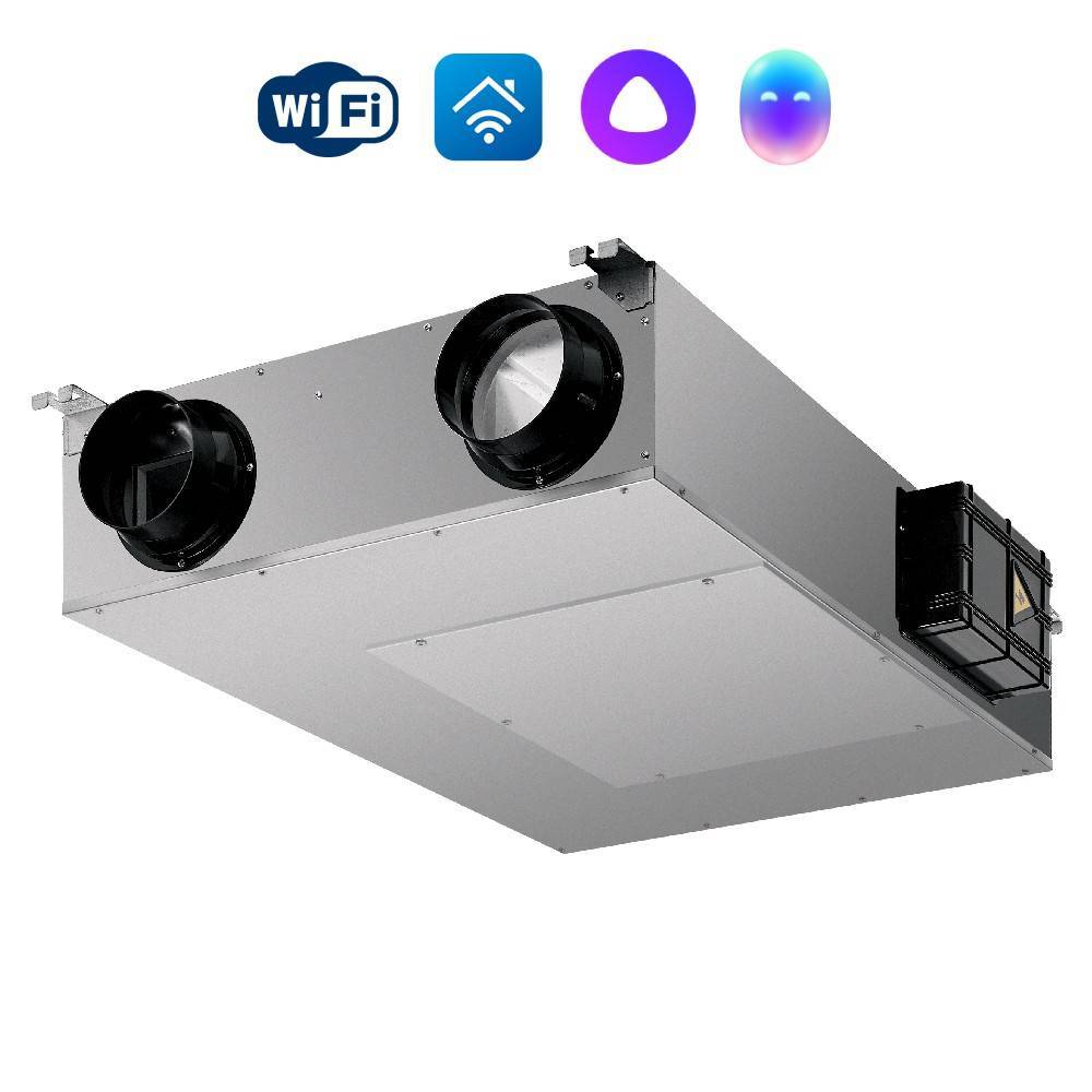 Приточно-вытяжная установка Electrolux Universe ERVX-150 inv с блоком обеззараживания EUV-100 НС-1460798