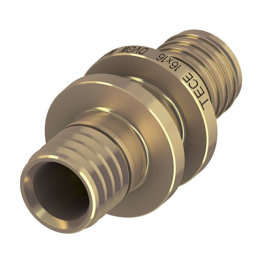 Соединение труба-труба TECE TECEflex 20x20 мм латунь 766020