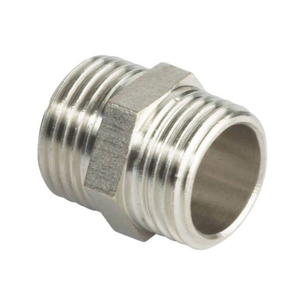 Ниппель Altstream 2 латунный никелированный 003060107