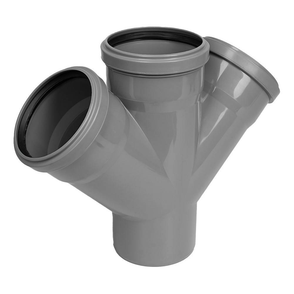 Крестовина одноплоскостная Контур УЮТ 110x110x110 мм 45° белая 1605435