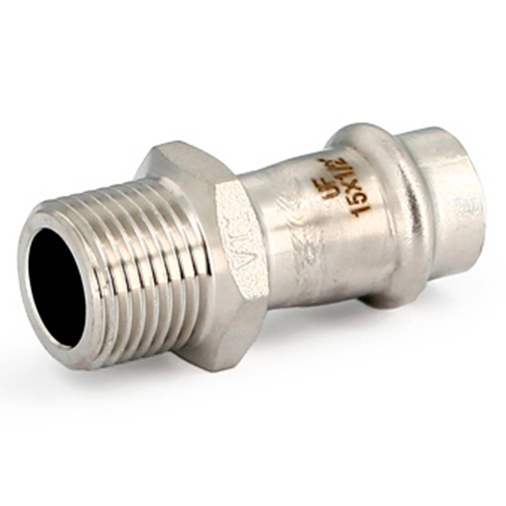 Муфта пресс Uni-Fitt из нержавеющей стали 22х3/4 наружная резьба НС-1610096