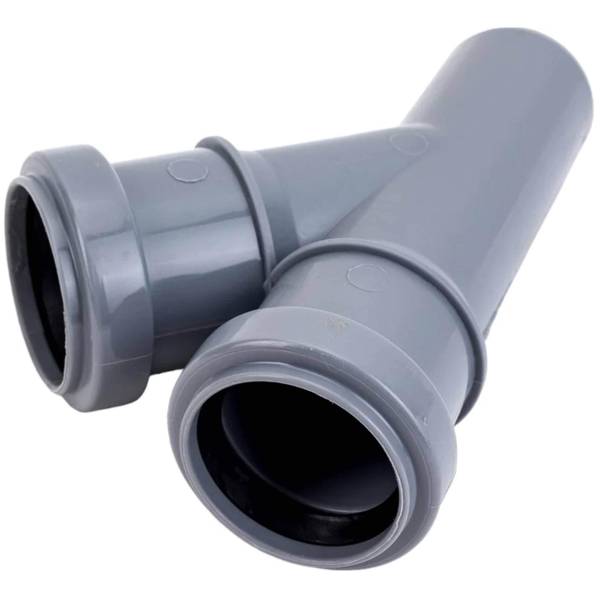 Тройник канализационный Политэк 40х40 мм 45° внутренний (25) 204045