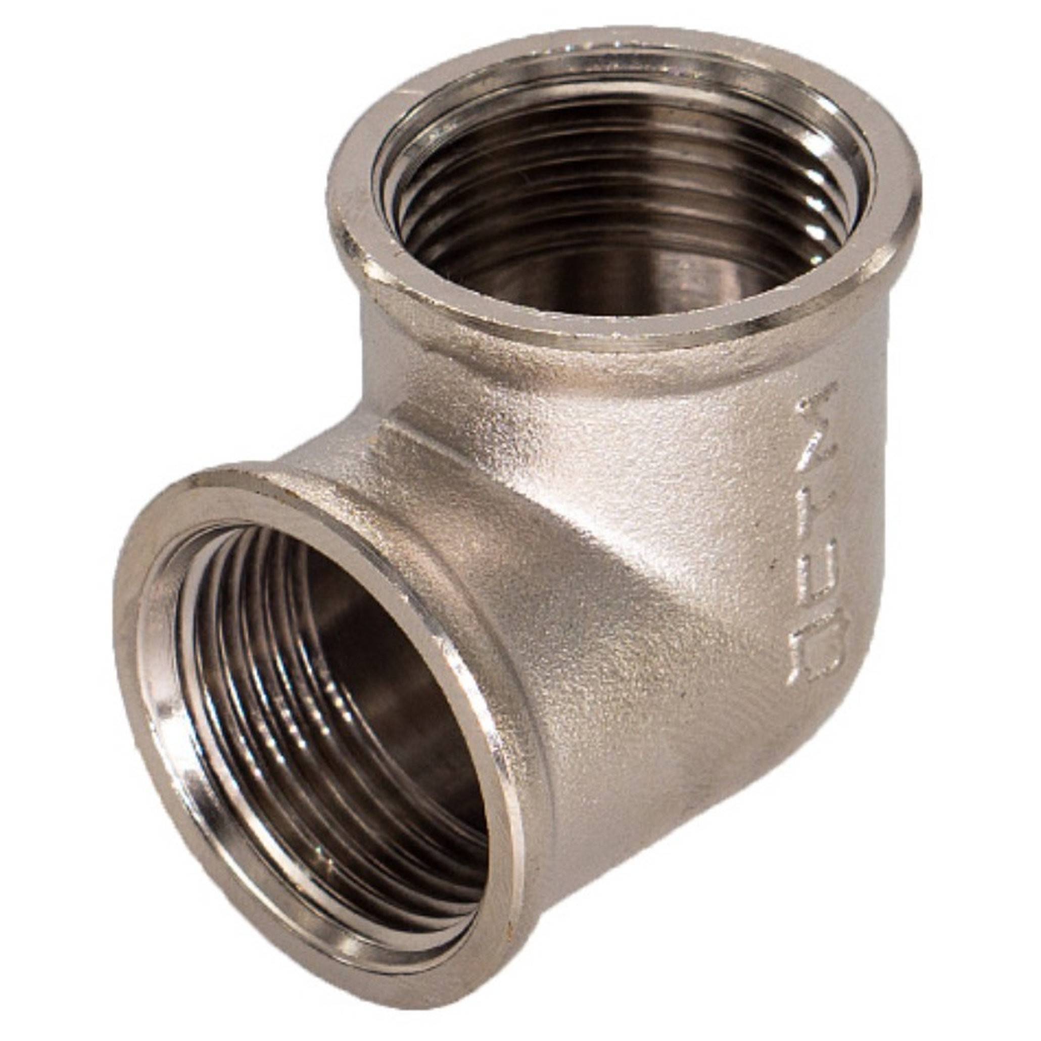 Уголок латунный никелированный CTM 1/2 дюйма г/г НС-1222016