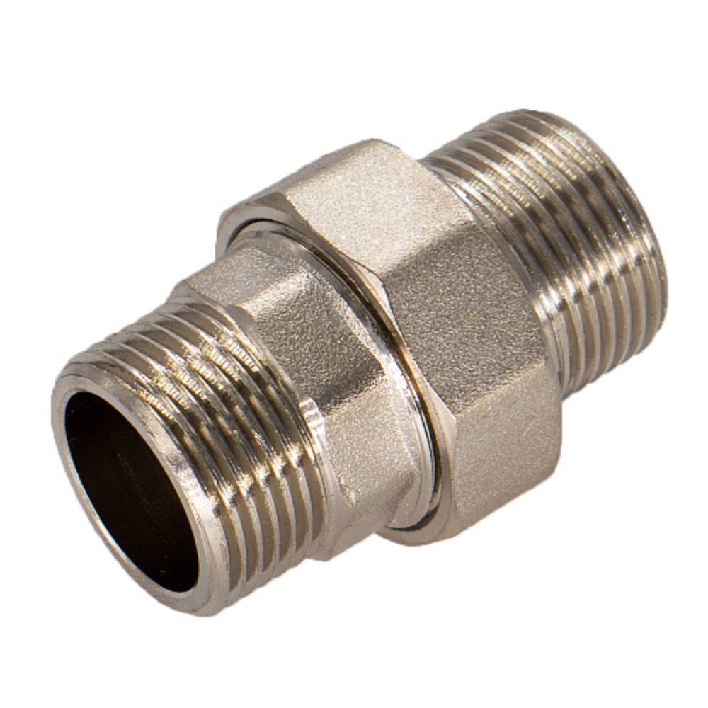 Соединитель прямой СТМ с накидной гайкой 3/4 дюйма ш/ш НС-1344417