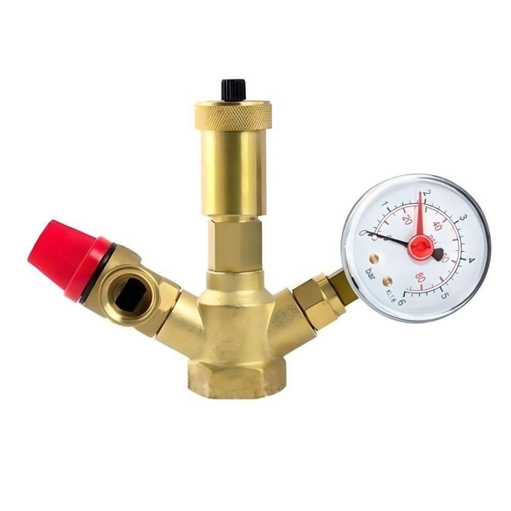 Группа безопасности котла VIEIR MINI 1 1.5 бар 120 °C латунь AQ1123A