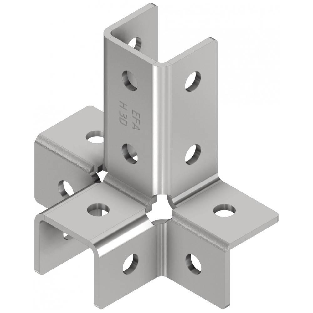 Соединитель EASYFIX EFA H 3D угловой 4-сторонний для профиля НС-1703047