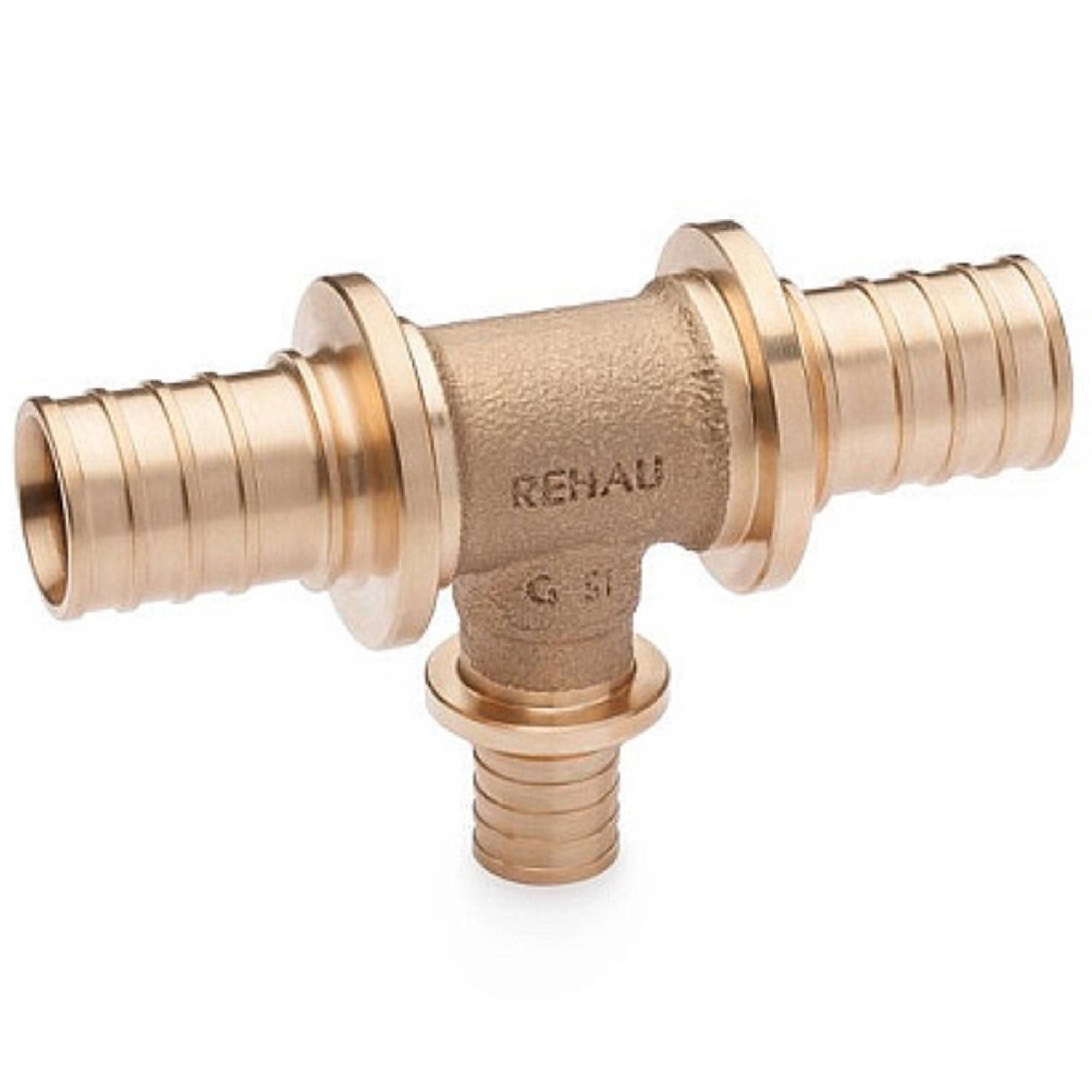 Тройник REHAU RAUTITAN PLATINUM RX 25-16-25 бронза 1302868