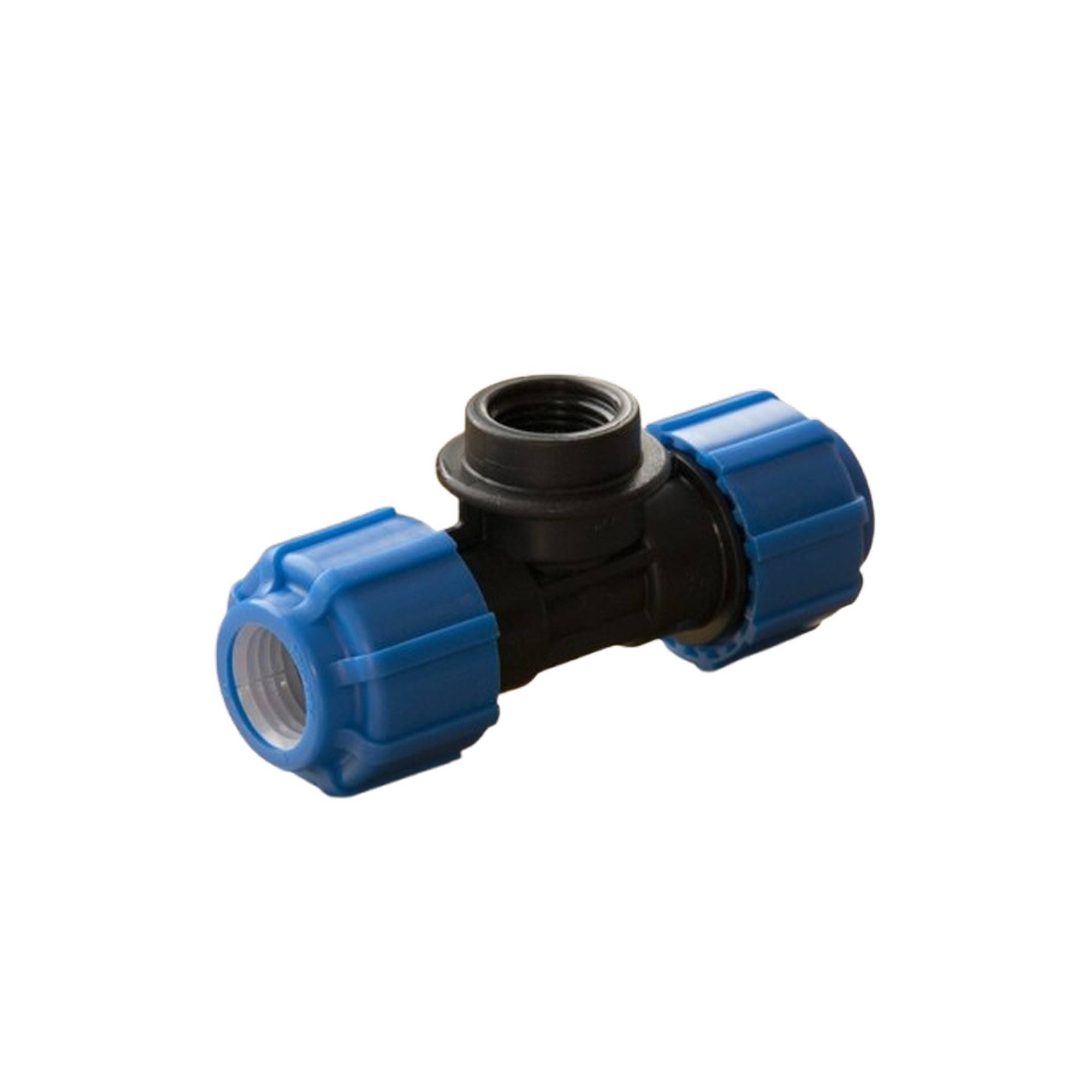 Тройник компрессионный ТПК-АКВА 63 мм х 1 1/4 х 63 мм ВР 52611463