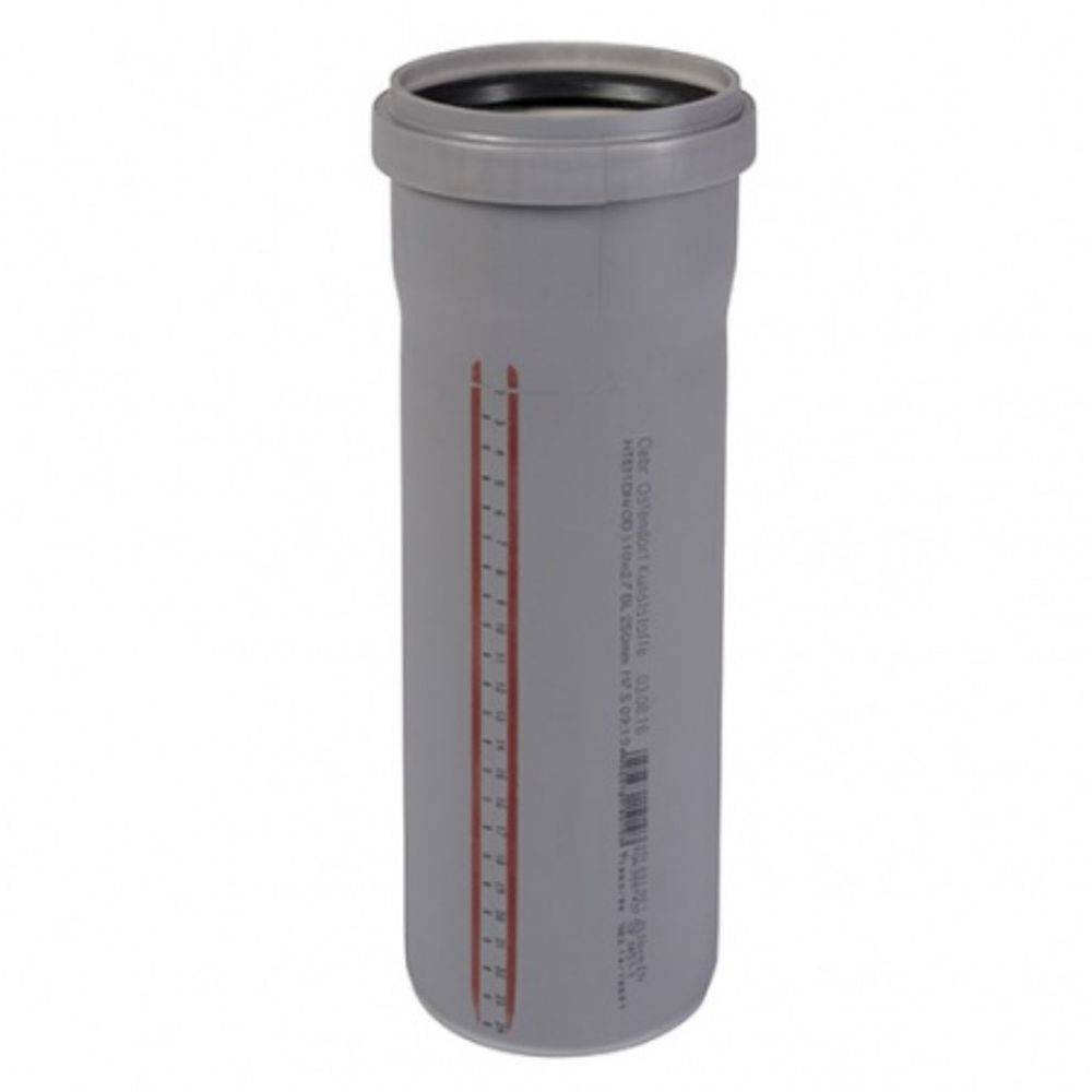 Труба канализационная внутренняя Ostendorf HTEM 110x1000 мм серая 115040