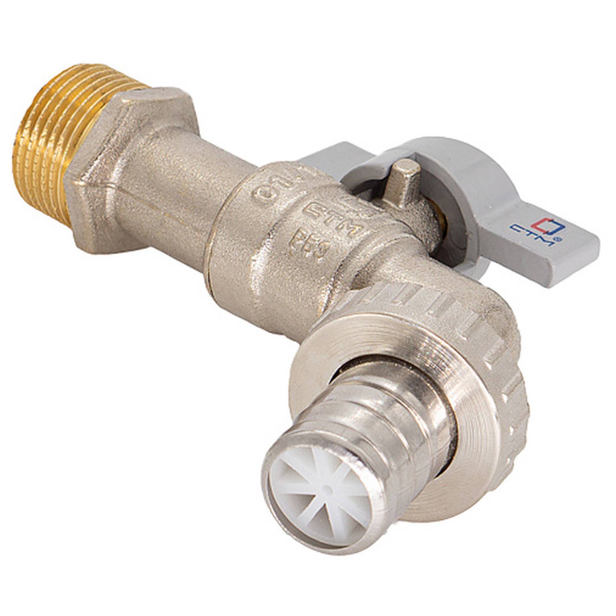 Кран шаровой водоразборный CTM СТАНДАРТ 1/2 дюйма бабочка CWBB0012