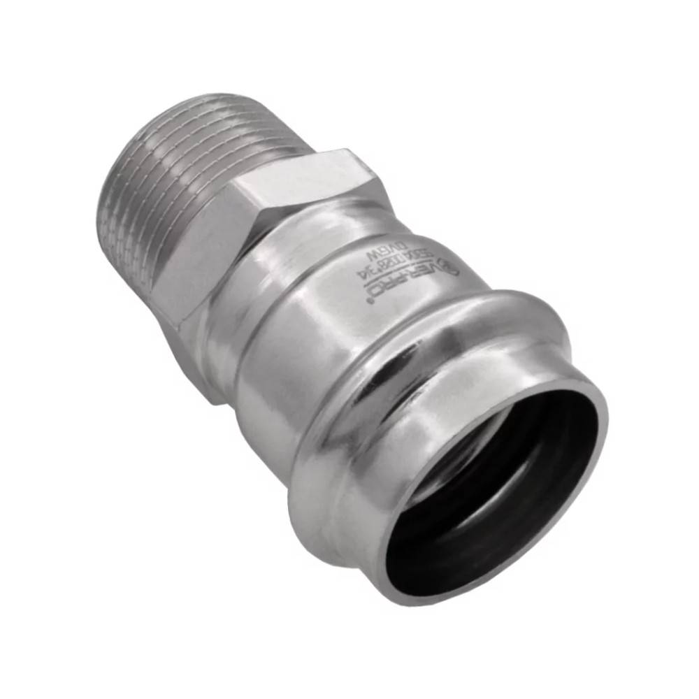 Соединитель пресс прямой VIEIR VER-PRO нержавеющая сталь 35х1 1/4 наружная резьба НС-1450954