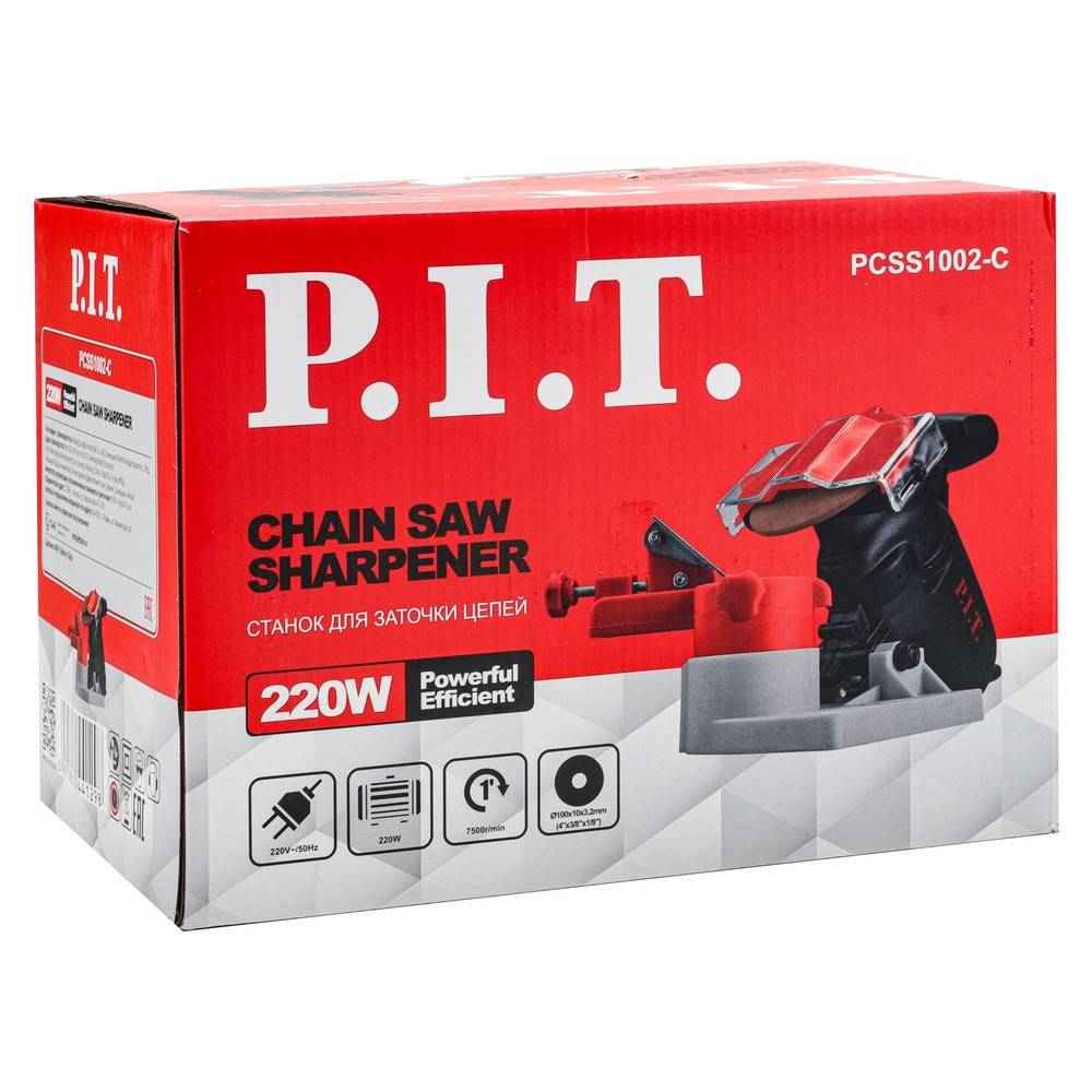 Станок для заточки цепей P.I.T. PCSS1002-C 220 Вт 7500 об/мин PCSS1002-C