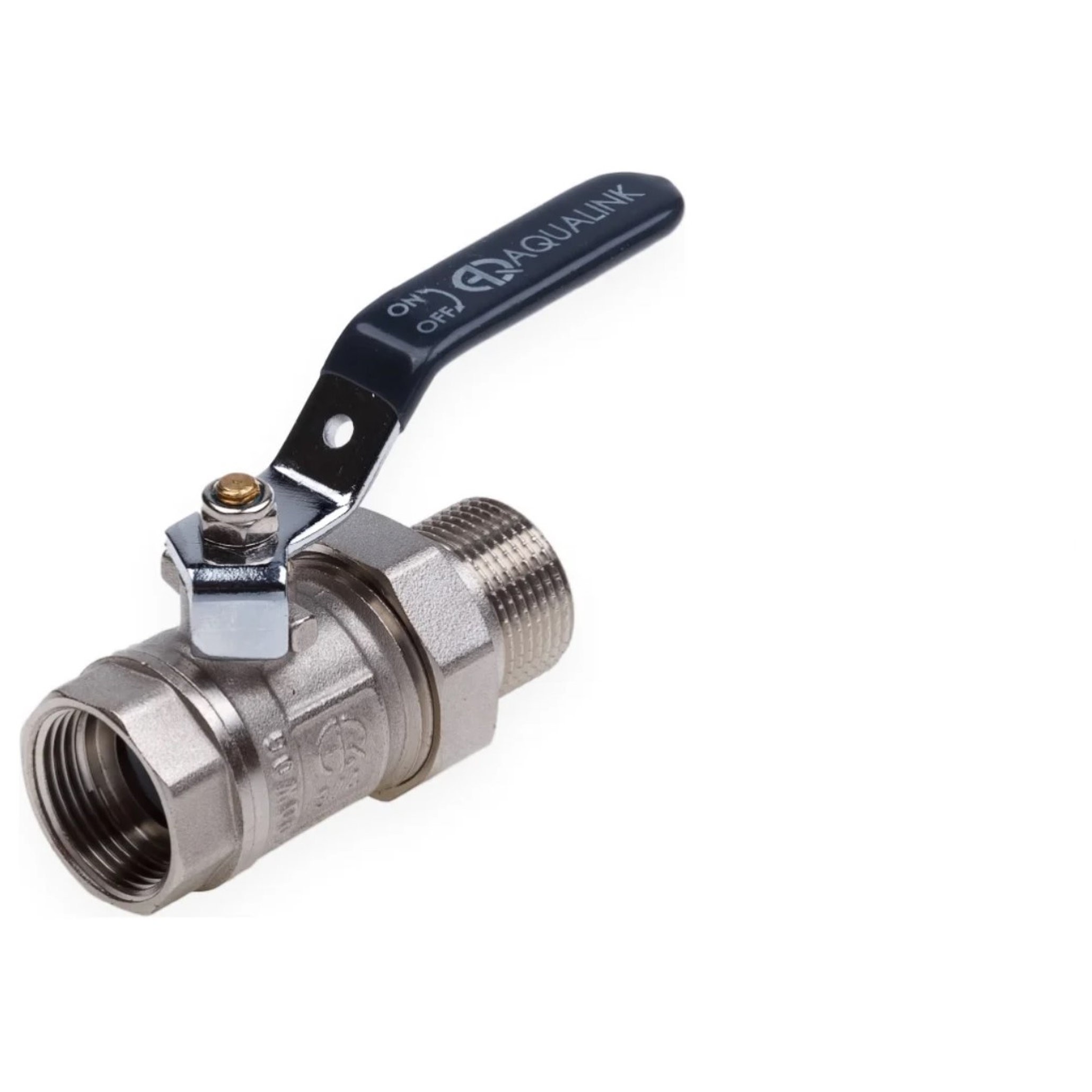 Кран шаровой AQUALINK со сгоном прямой ВН 3/4 ручка 1593724