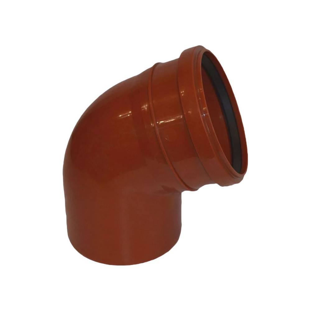 Отвод для наружной канализации VALFEX PP-H 160 мм 67.5° рыжий 30107160