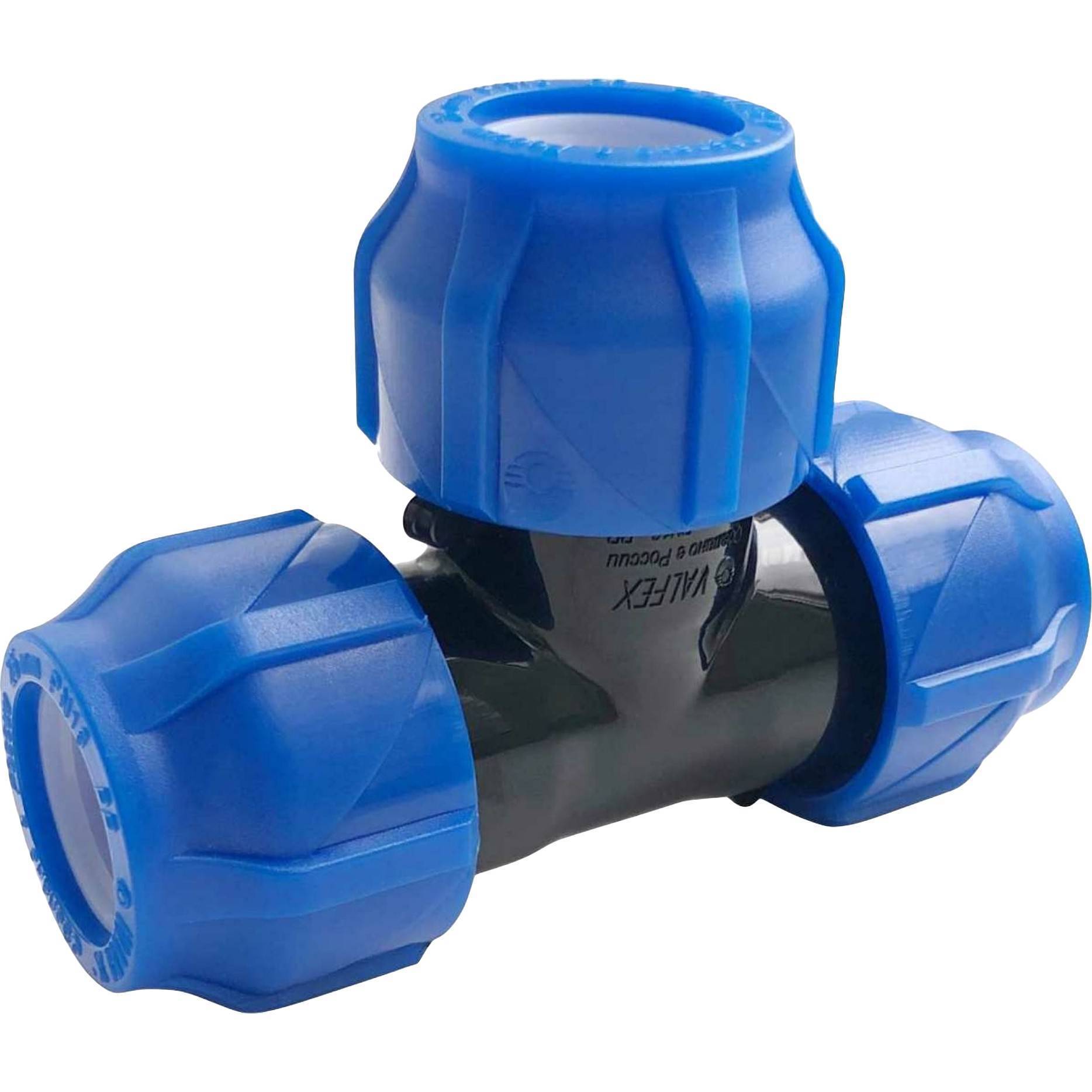 Тройник компрессионный ПНД VALFEX 50x50x50 мм 1425739