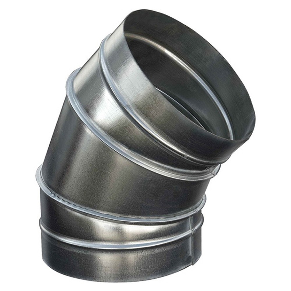 Отвод вентиляционный АВК 45° d200 мм оцинкованная сталь 0.5 мм 1452569