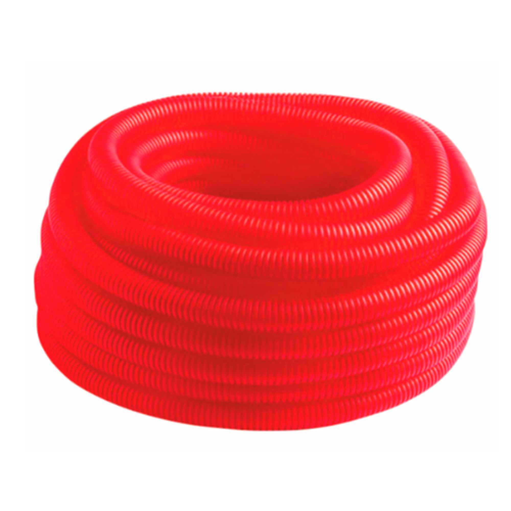 Труба гофрированная MVI ПНД Ду 25 мм (внутр. 21 мм) красная бухта 50 м BL.25.50R