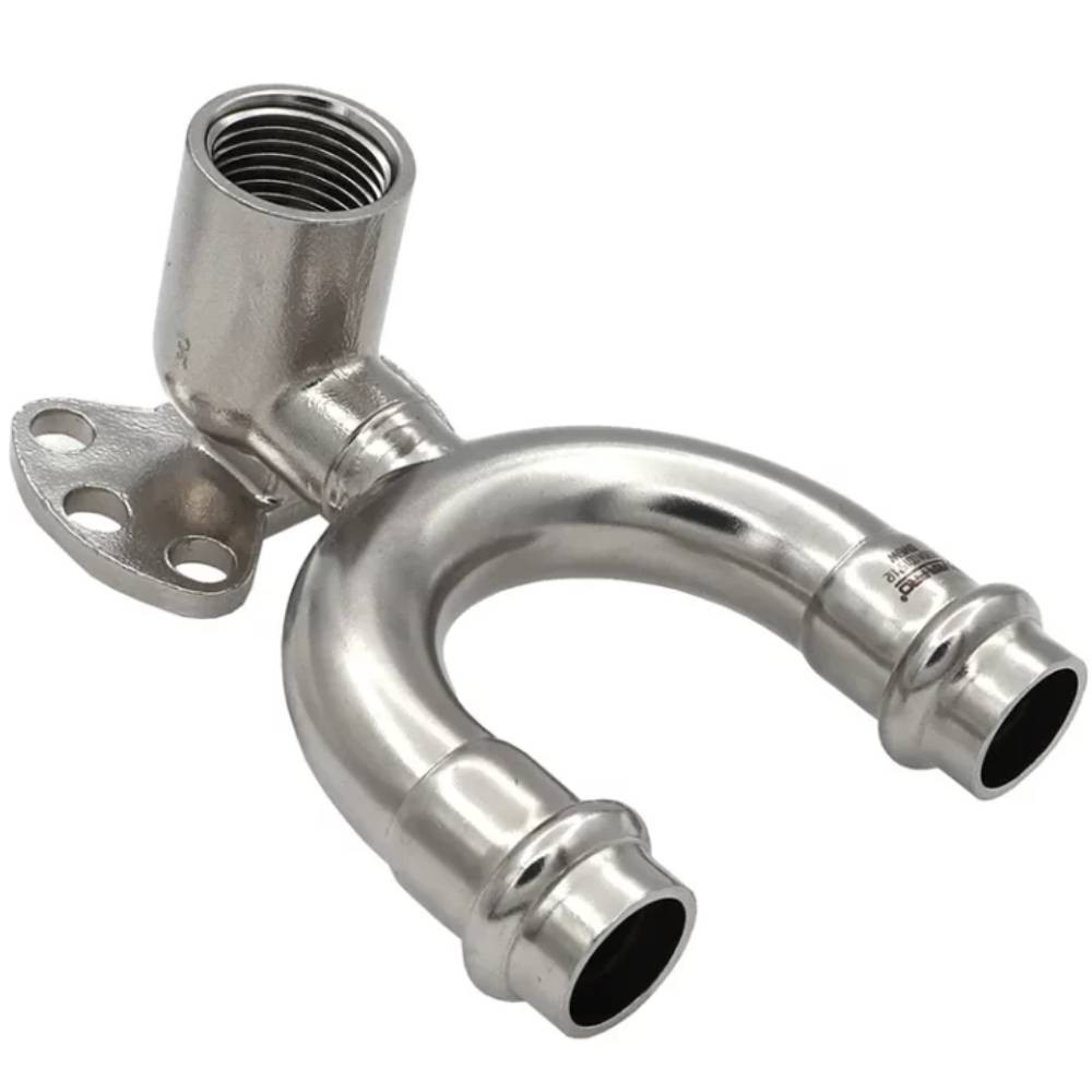 Водорозетка проходная Vieir из нержавеющей стали 15x1/2 VER1512-PRO