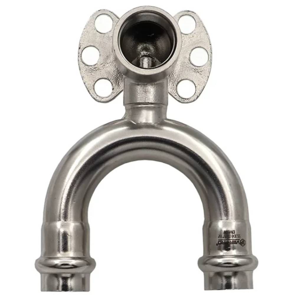 Водорозетка проходная Vieir из нержавеющей стали 15x1/2 VER1512-PRO