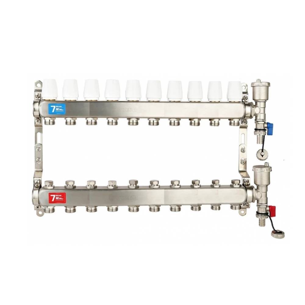 Группа коллекторная ViEiR без расходомеров с воздухоотводчиком 1х10х3/4 VR115-10A