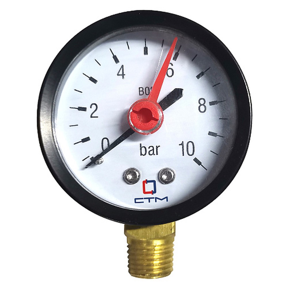 Термоманометр радиальный СТМ 10 бар 120 °C 1/4 TMRD10