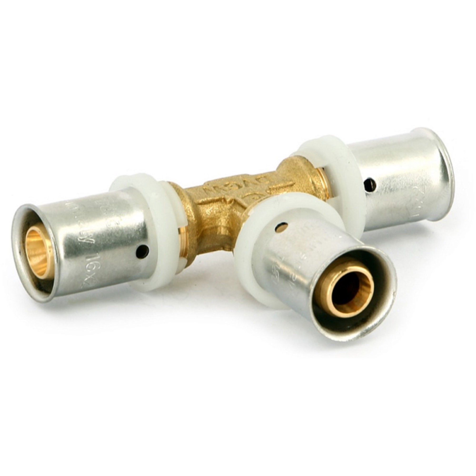 Тройник пресс Uni-Fitt 16x16x16 мм 1513610