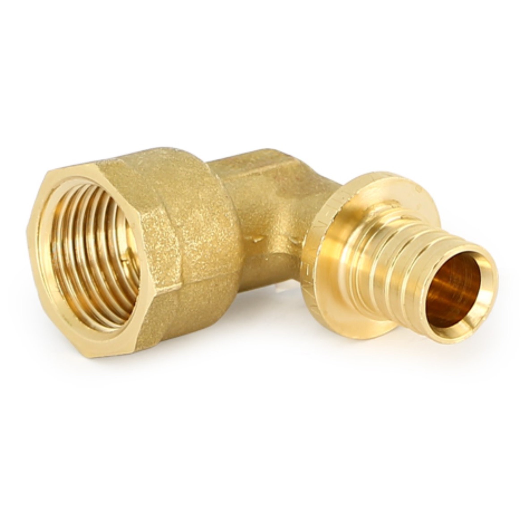 Угольник аксиальный Uni-Fitt 20x1/2 ВР латунь 1513686