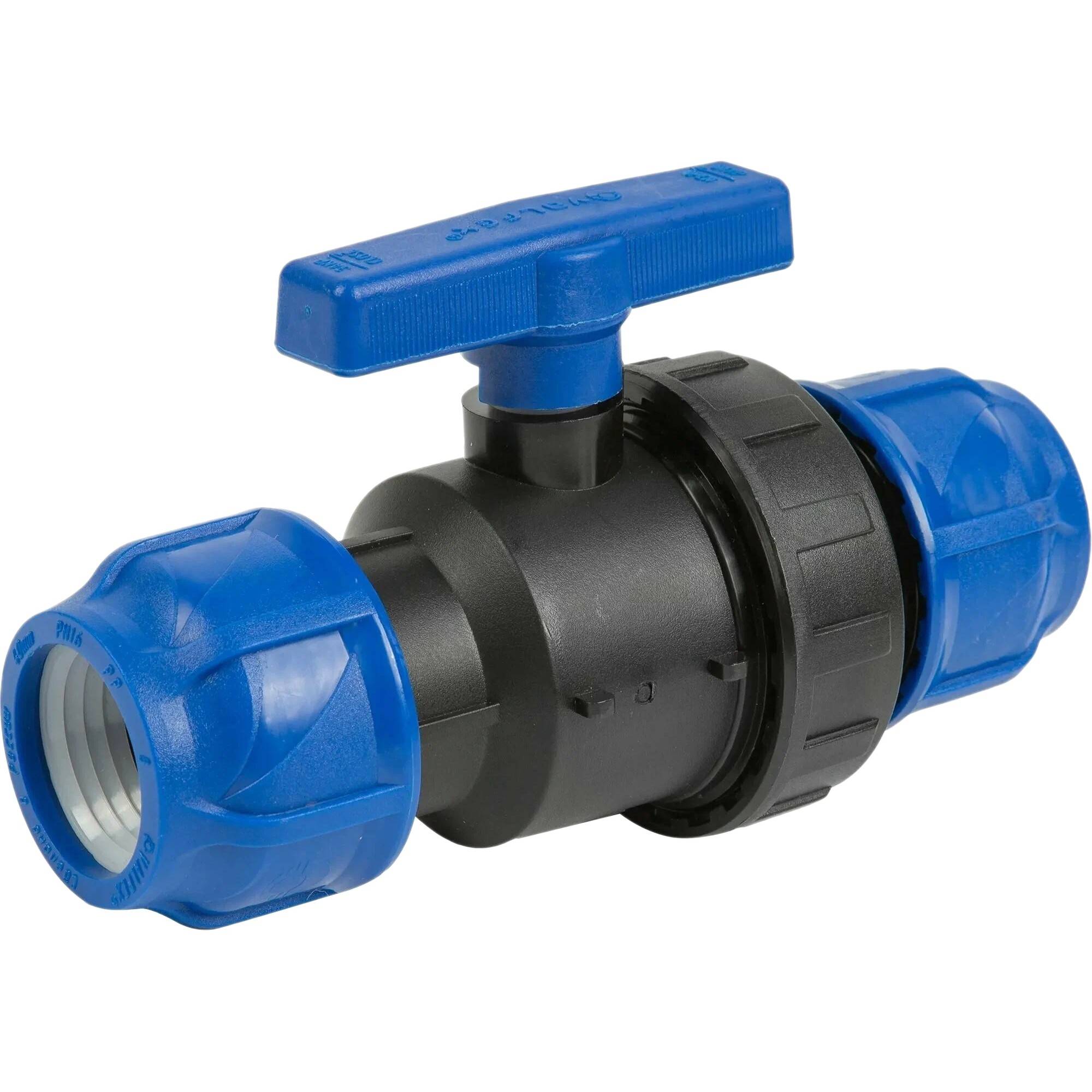 Кран шаровой компрессионный Valfex цанга-цанга 40x40 мм 1425612