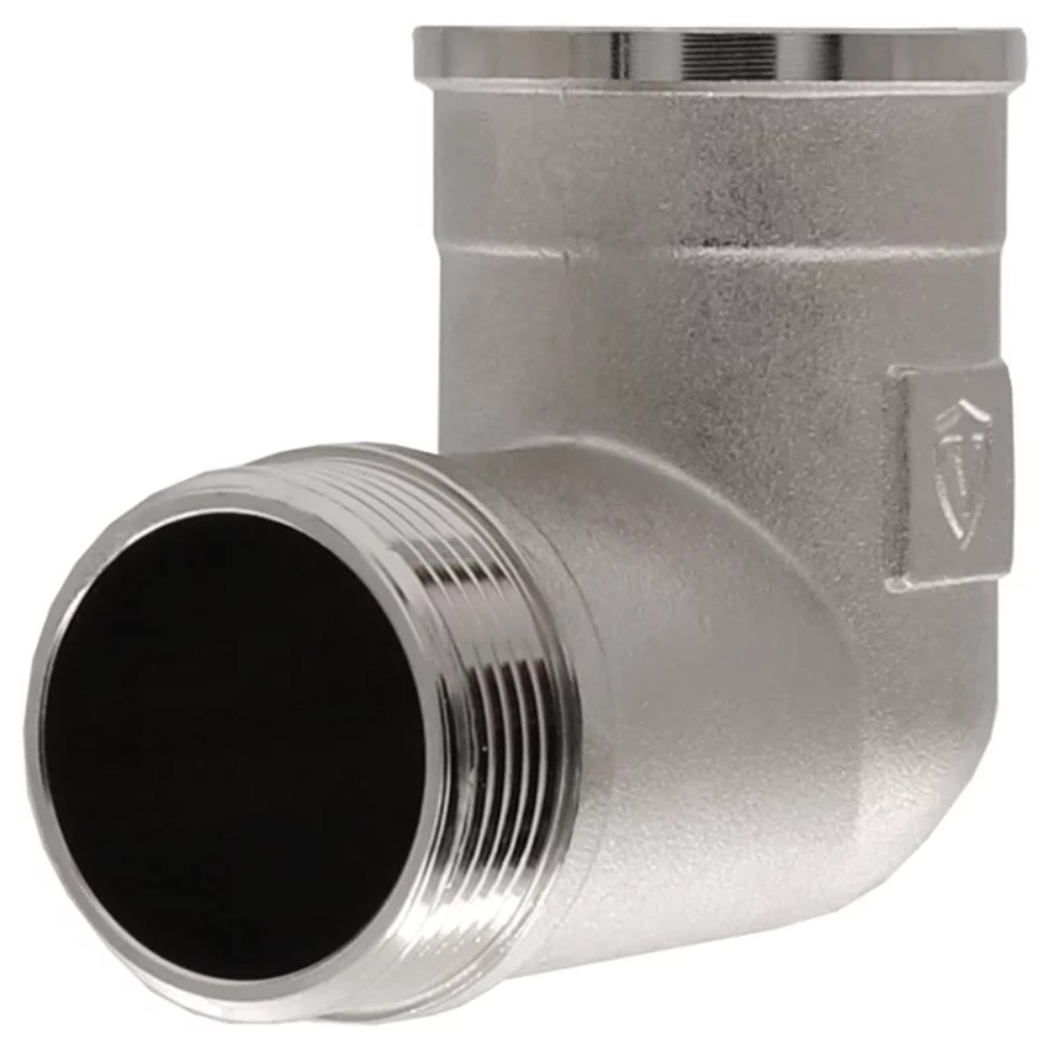 Уголок резьбовой VIEIR 1 1/2 ВН усиленный никелированный LFHN77-Z