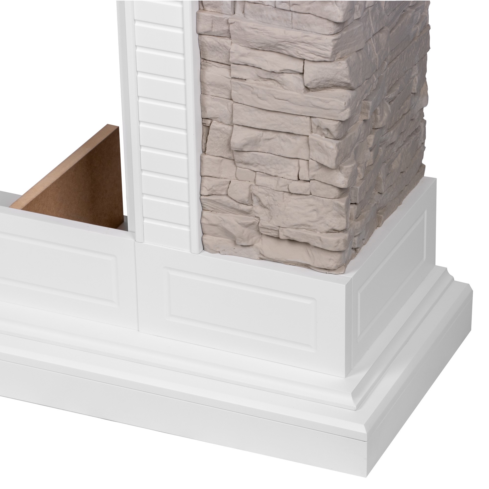 Каминокомплект Electrolux Florida 25 белый серый с очагом EFP/P-2520LS N 1721361