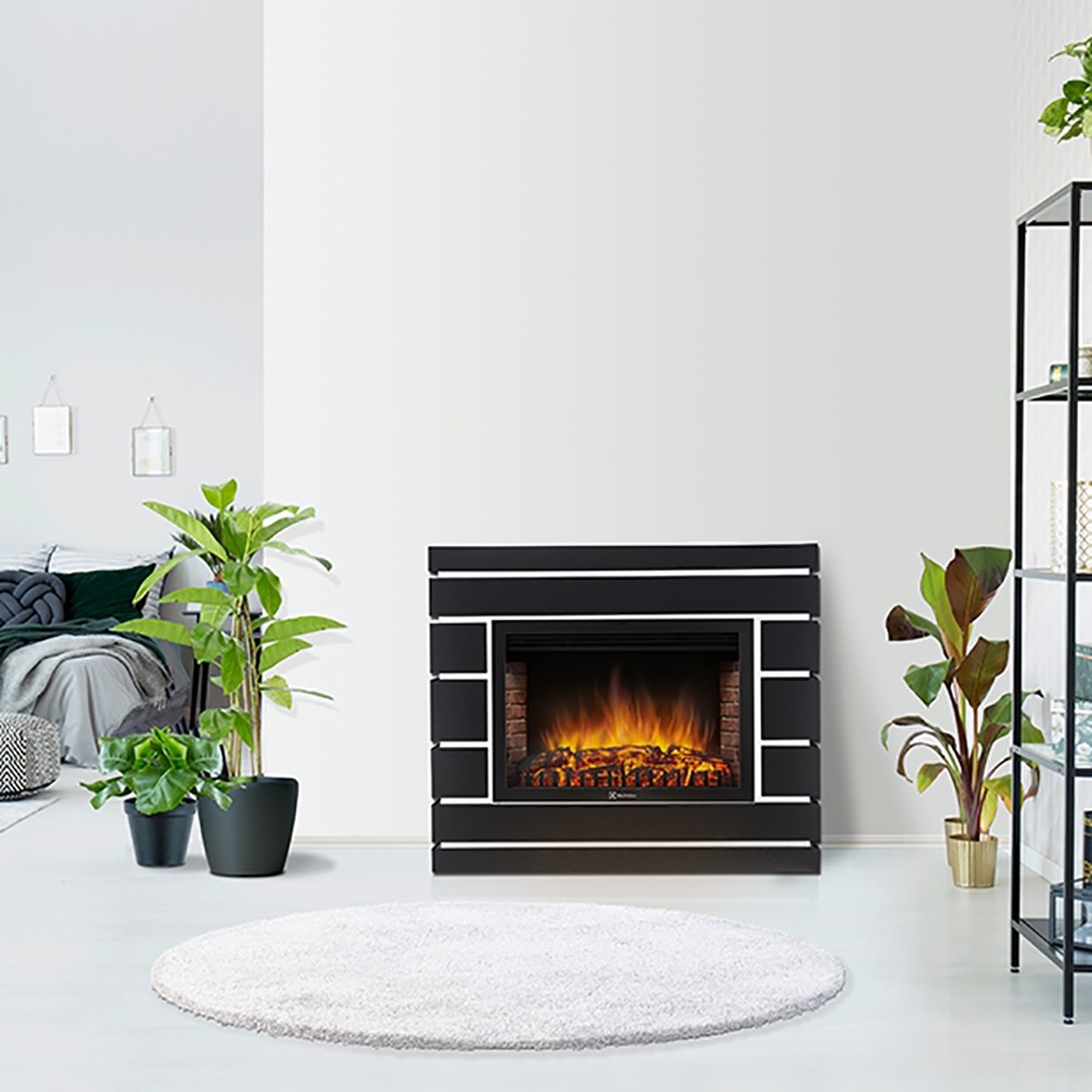 Каминокомплект Electrolux EFP/P-3020LS N с порталом Moderno 30 шпон черный дуб 1721729