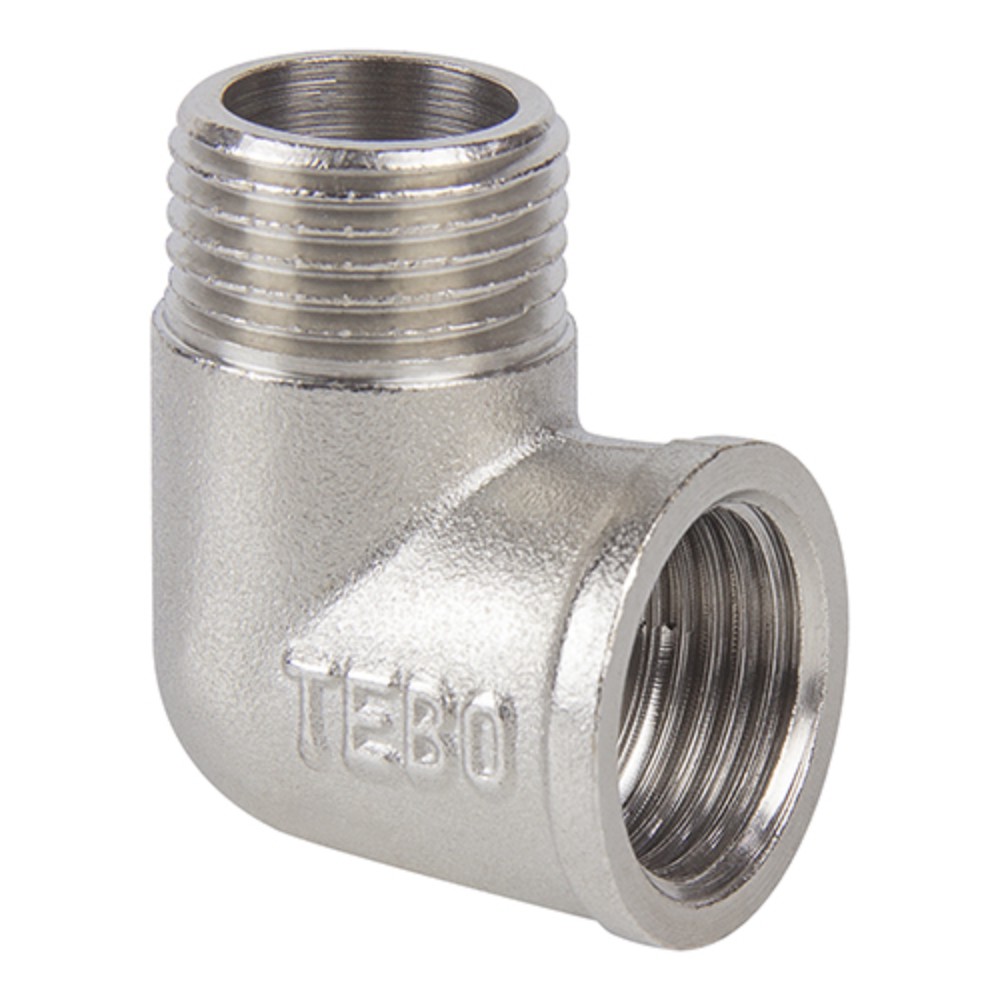 Угольник латунный TEBO 90 градусов 1 1/4 дюйма ВР/НР 9031105