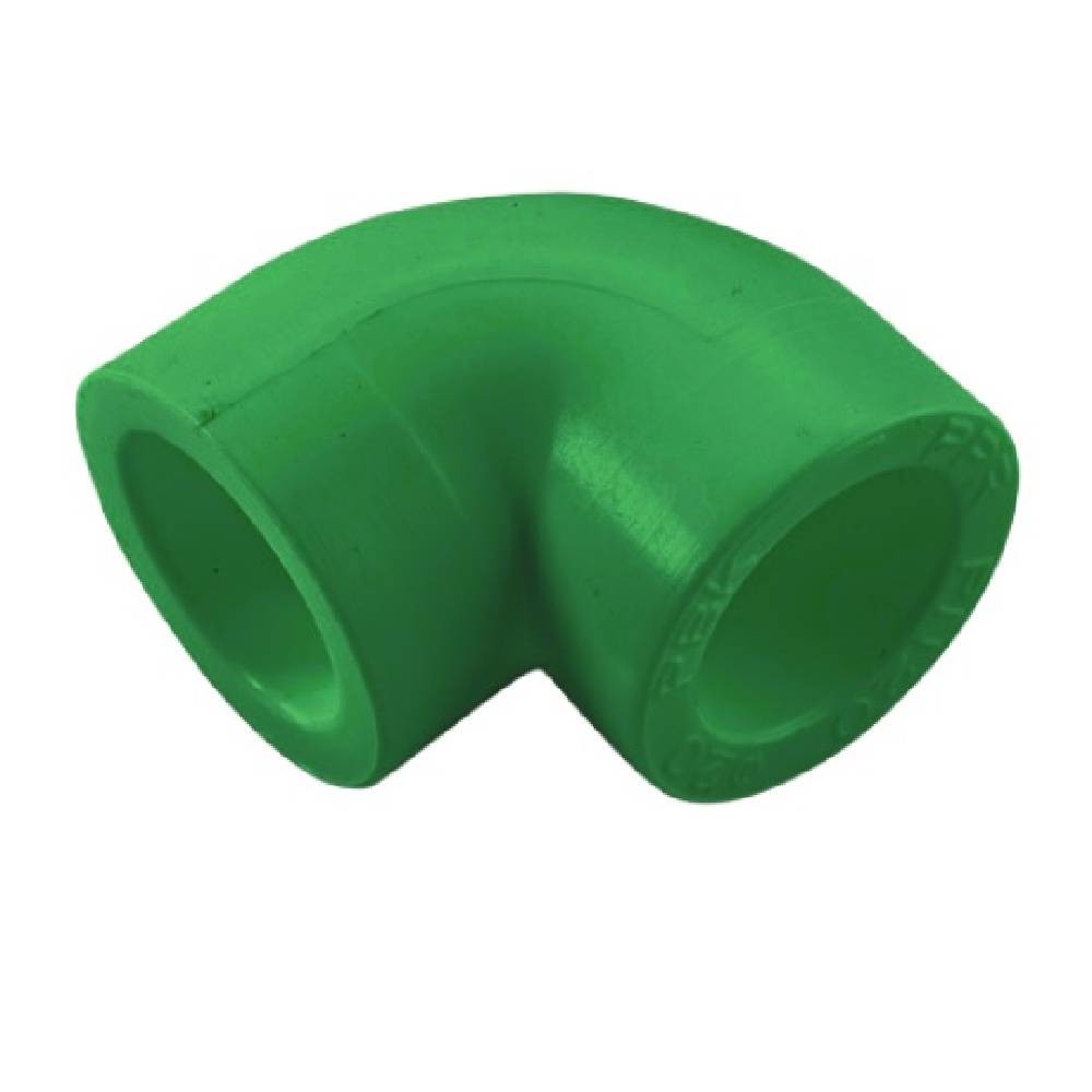 Угольник полипропиленовый AntiFire 90° D75 мм Green 033965