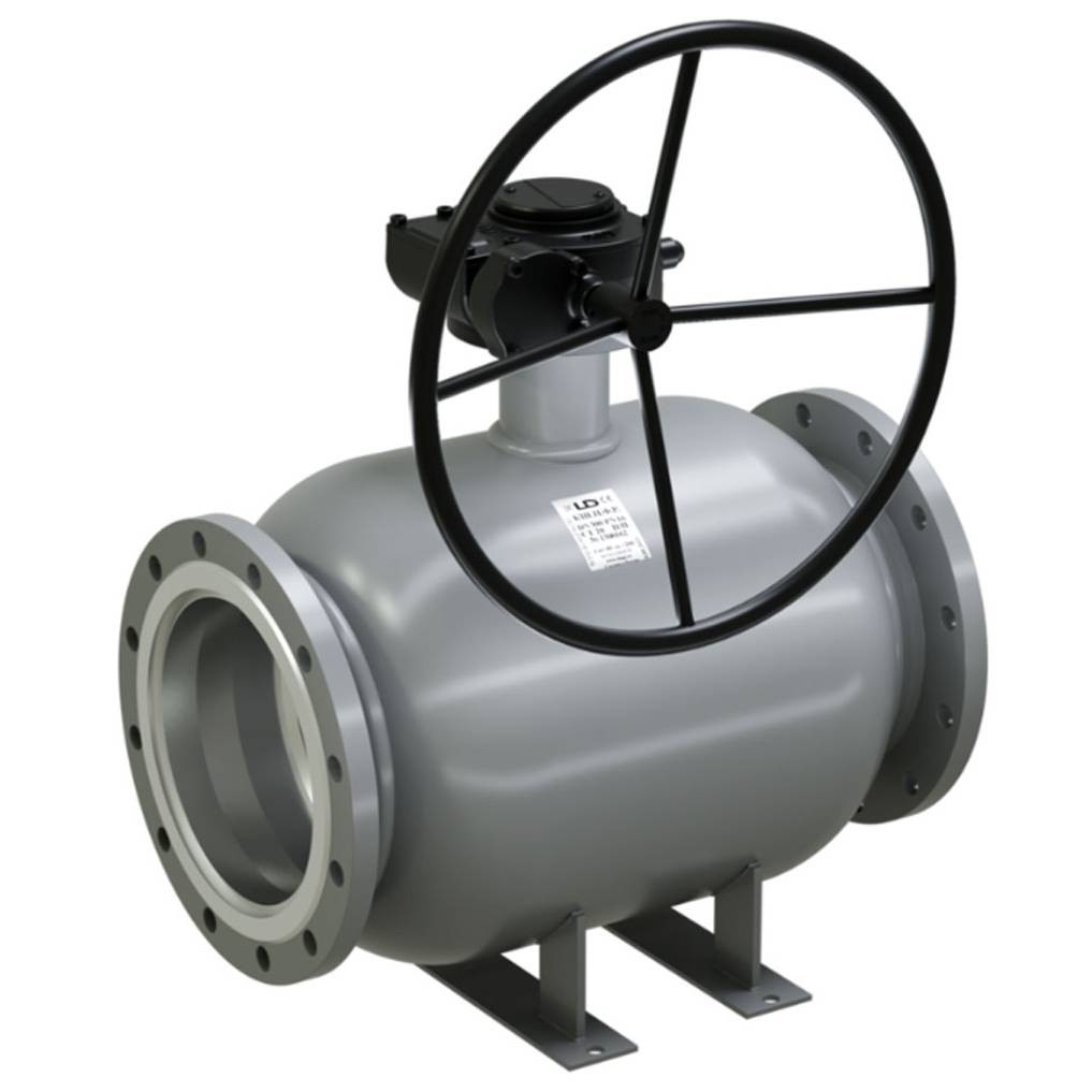 Кран шаровой фланцевый LD DN 250 PN 16 полнопроходной с редуктором КШ.Ц.Ф.П.250.016.02