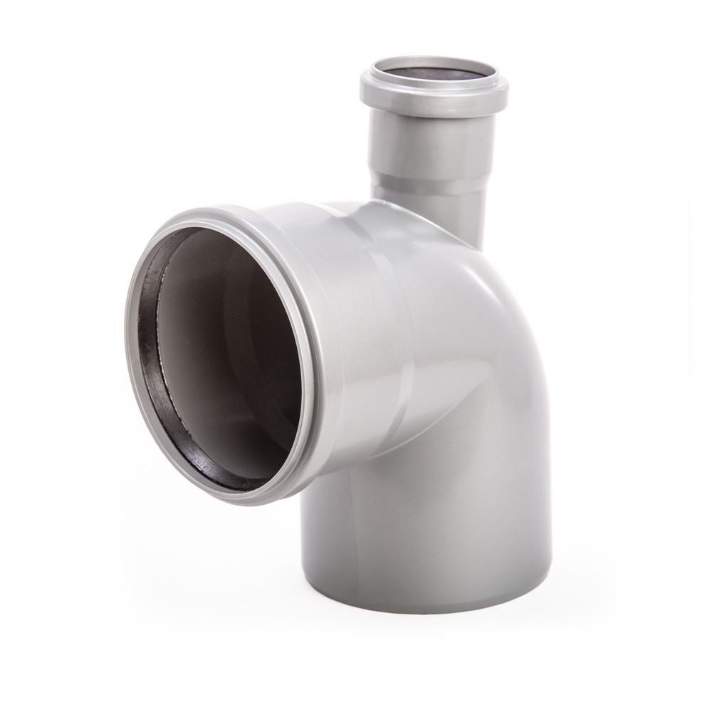 Отвод внутренней канализации Lammin 110х87.5° с верхним выходом 50 мм 1641868