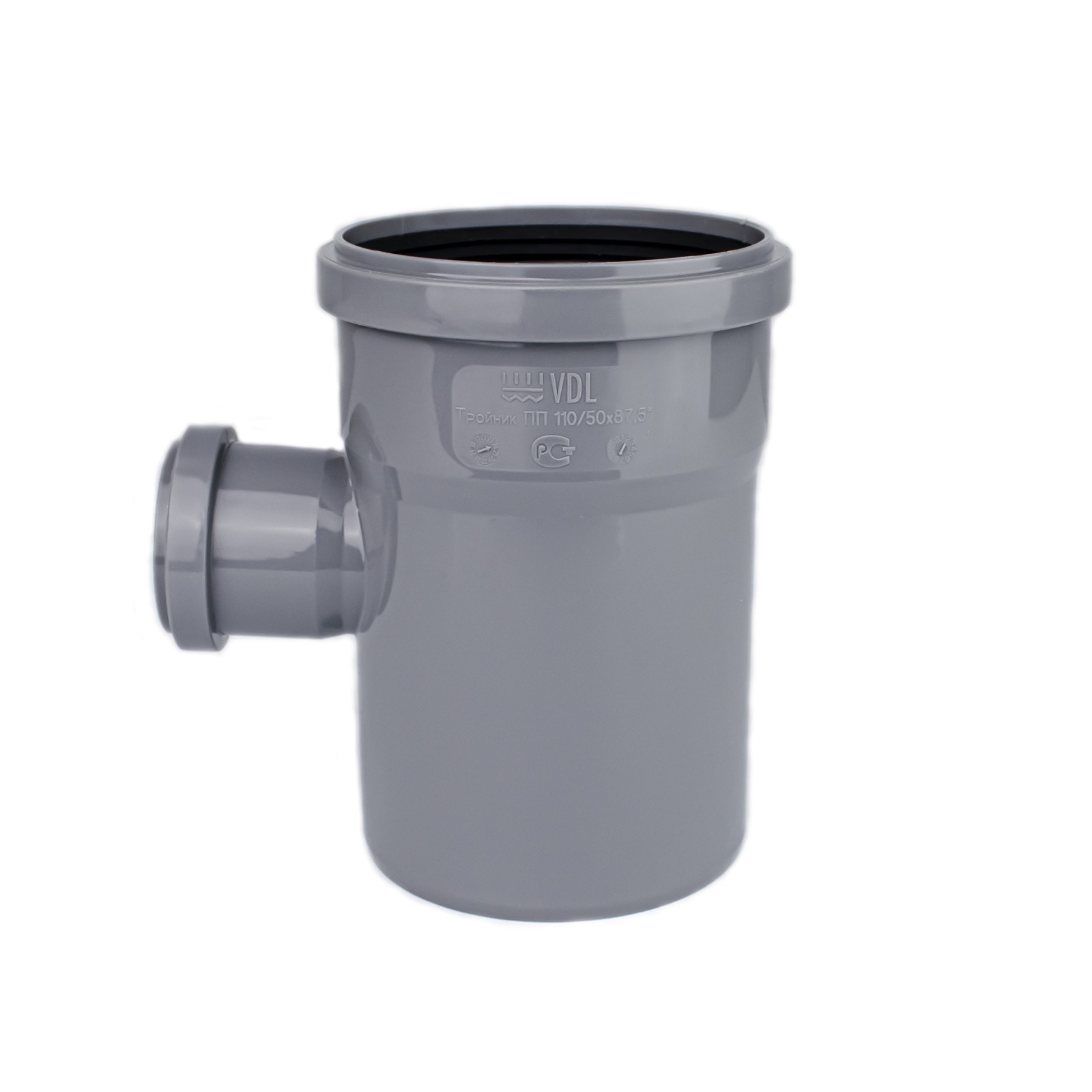 Тройник канализационный VDL внутренний 110 мм 90° 1737498