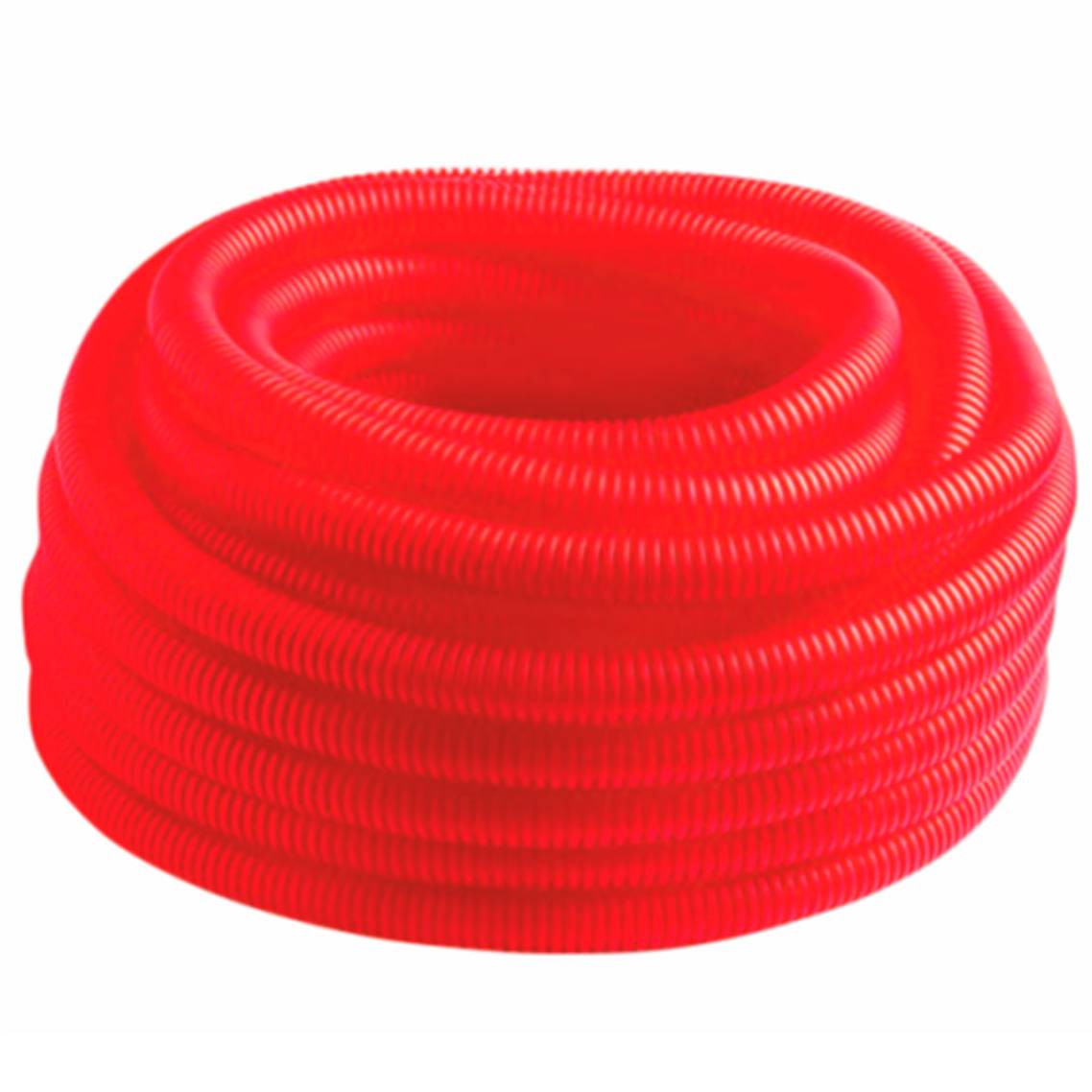 Труба гофрированная MVI ПНД Ду 40 мм (внутр. 35 мм) красная бухта 30 м BL.40.30R