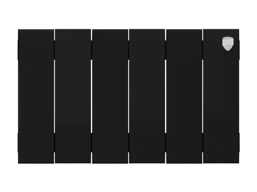 Радиатор биметаллический Royal Thermo PianoForte 200 Noir Sable 6 секций боковое подключение НС-1346015