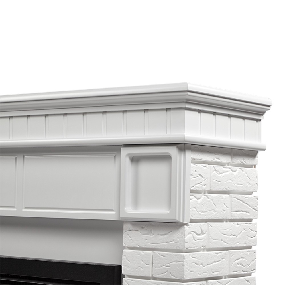 Каминокомплект Electrolux Bricks 30 камень белый белая эмаль с очагом EFP/P-3020LS N 1748159