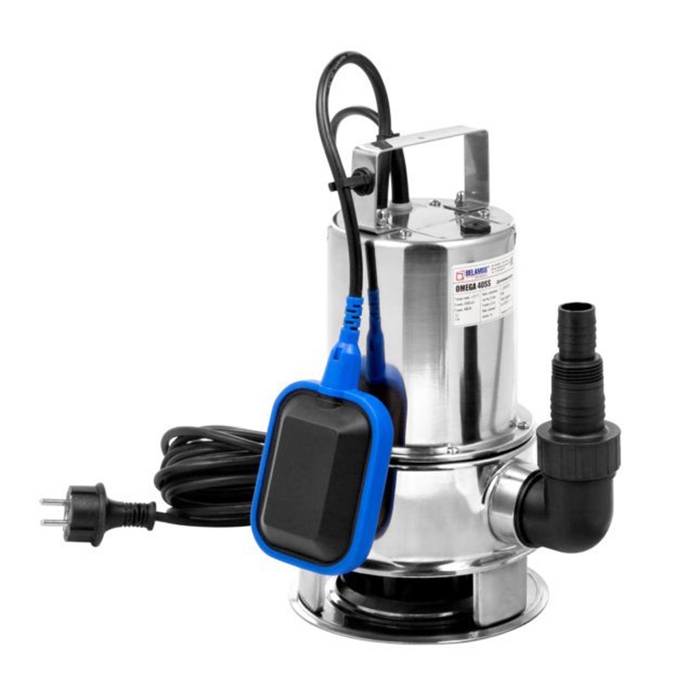Насос дренажный погружной BELAMOS Omega 40 SS кабель 6 м 400 Вт 8.5 м³/ч Omega 40 SS (6м)