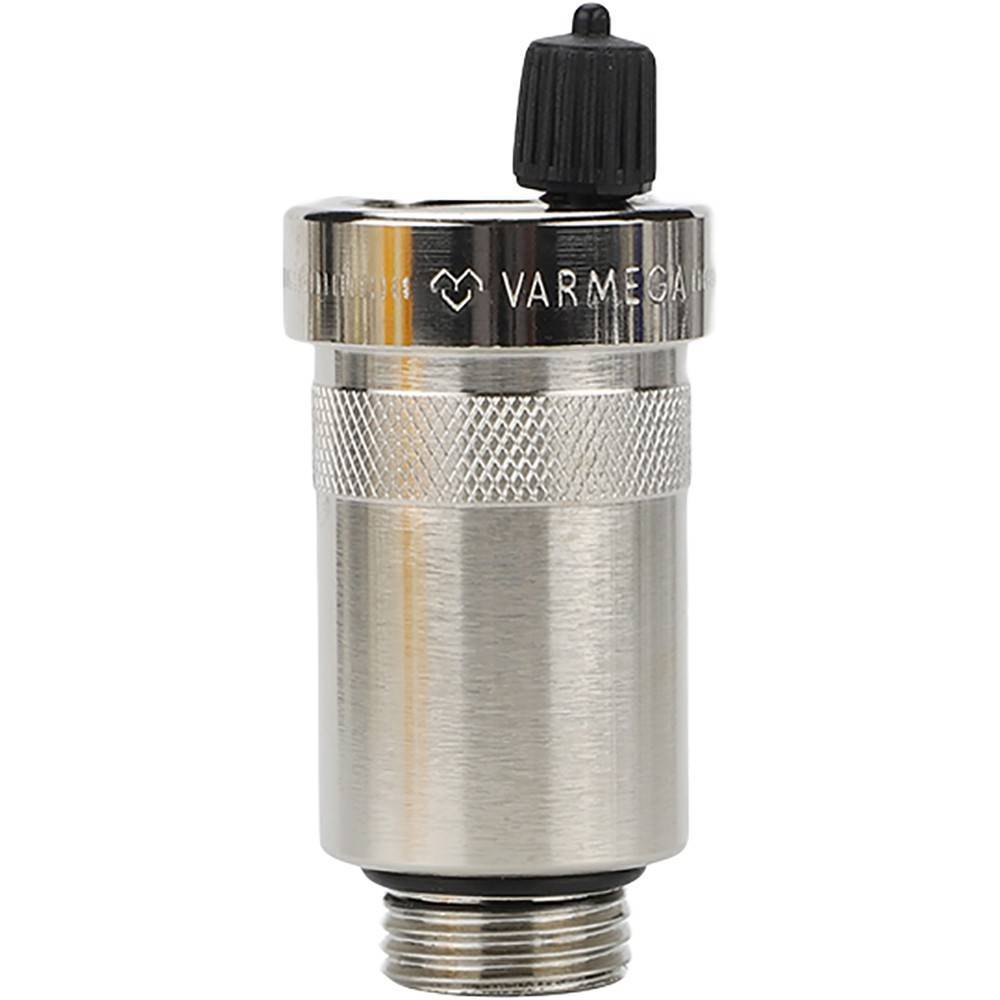 Воздухоотводчик автоматический VARMEGA 1/2 вертикальный выпуск с уплотнением O-Ring VM13402