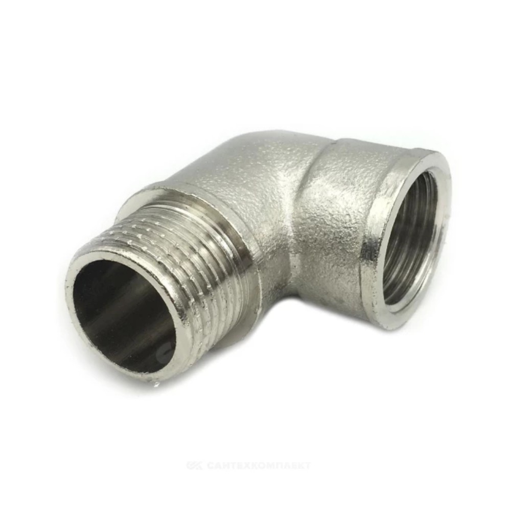 Угольник латунный SantechSystems 1 ВР-НР никелированный STS-02.025