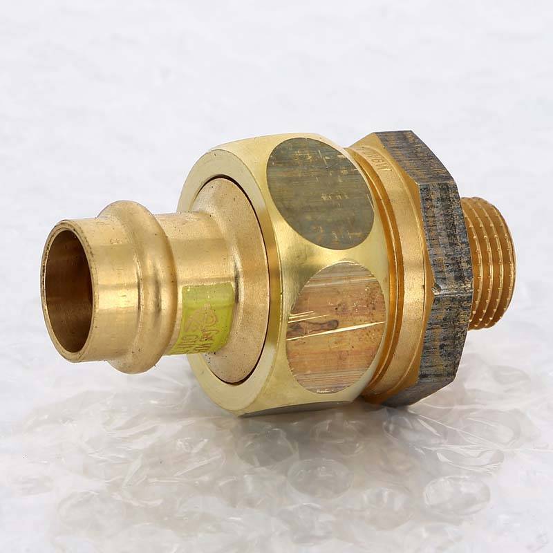 Муфта разъёмная пресс-Н бронза Viega Profipress G плоская прокладка 18x1/2 379407