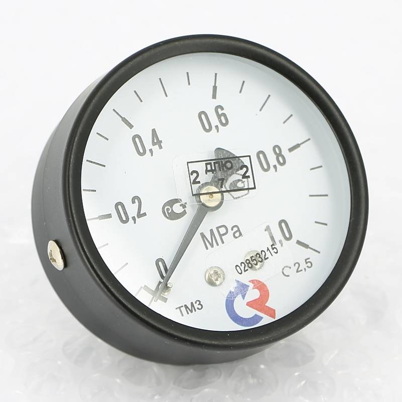Манометр Росма ТМ-310T.00 63 мм 0-10 бар G1/4 аксиальный кл.2.5 00000008922