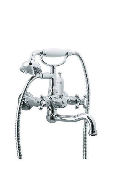 Смеситель для ванны Boheme Camelia с душевым комплектом хром 273-Camelia