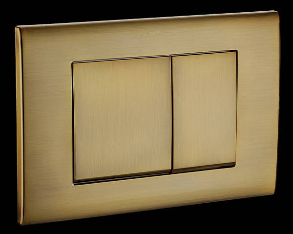 Кнопка смыва для инсталляции Boheme пластик 24х1.5х16 см бронза 654