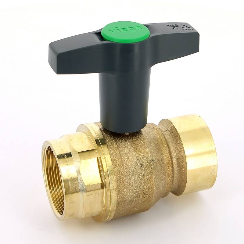 Кран шаровой Viega Easytop ВВ 2 бронза SC-Contur Т-ручка 746872