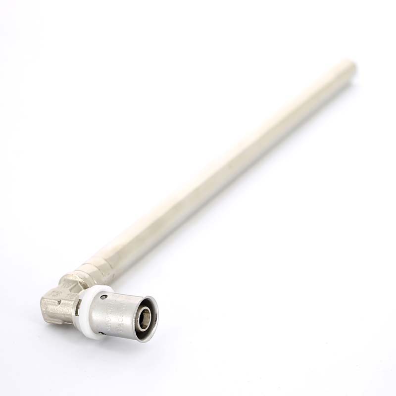 Угол пресс с трубкой для подключения радиатора Uni-Fitt 16x15 мм L=300 мм 717G6153