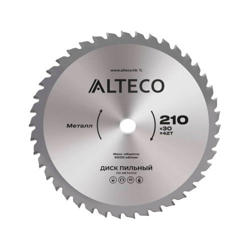 Диск пильный по металлу ALTECO 210x30x42T 83052
