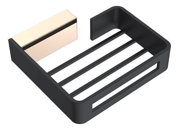 Мыльница подвесная Boheme Q золото/черный 10959-G-B